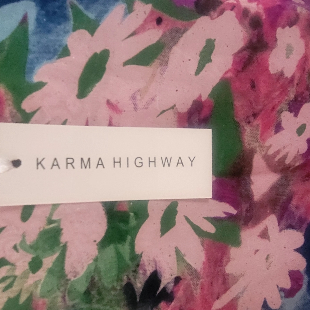 Karma Highway BEAUTIFUL Floral Kimono Cardigan With POCKETS!      B5 - Picture 7 of 8